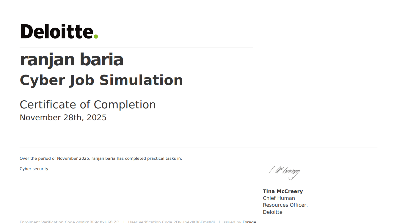 Cyber Job Simulation